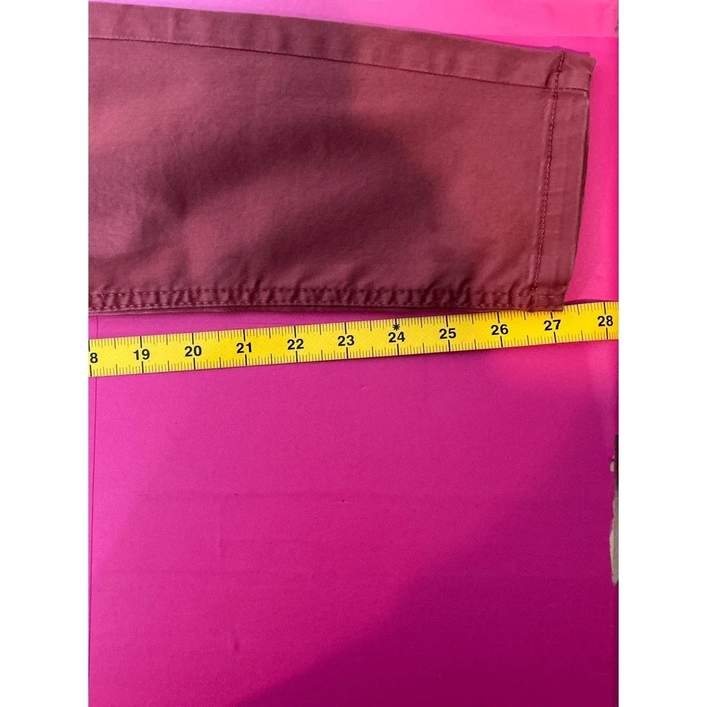 Calzedonia Women's Red Casual Pants Size‎ M High Rise Stretchy Denim Jeans